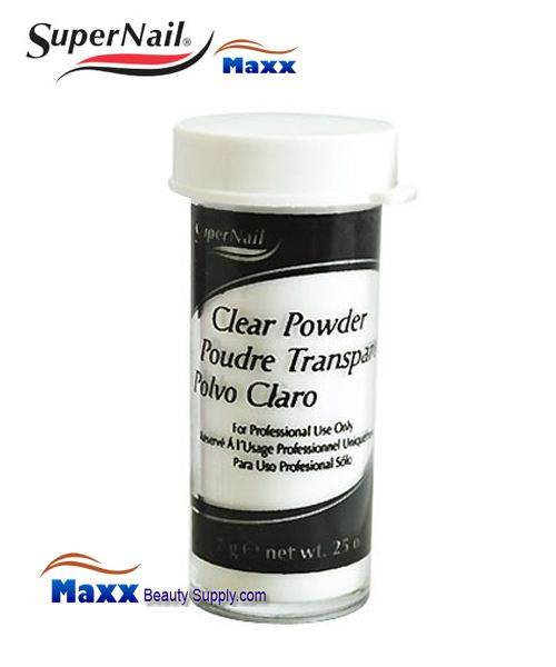 SuperNail Nail Powder - 0.25oz - Clear, Pink, White